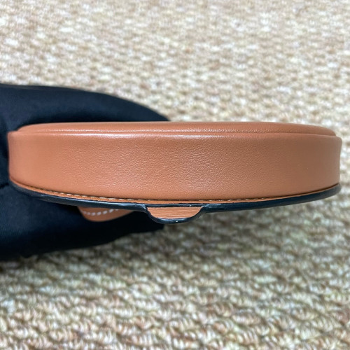 Loewe Mini Heel Crossbody Pouch Calfskin Tan