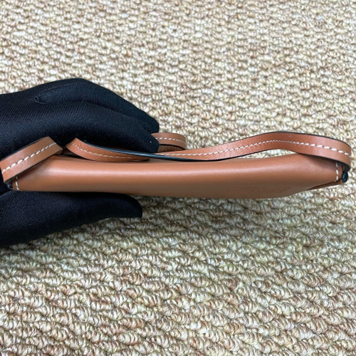 Loewe Mini Heel Crossbody Pouch Calfskin Tan