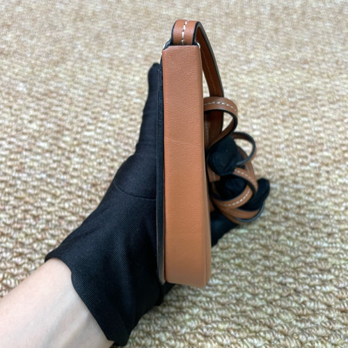 Loewe Mini Heel Crossbody Pouch Calfskin Tan