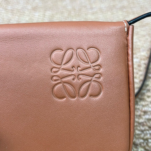 Loewe Mini Heel Crossbody Pouch Calfskin Tan
