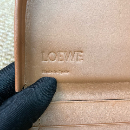 Loewe Mini Heel Crossbody Pouch Calfskin Tan