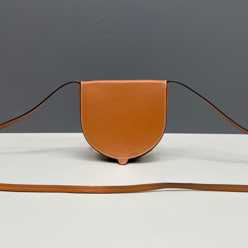 Loewe Mini Heel Crossbody Pouch Calfskin Tan