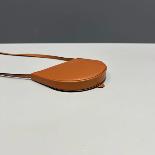 Loewe Mini Heel Crossbody Pouch Calfskin Tan