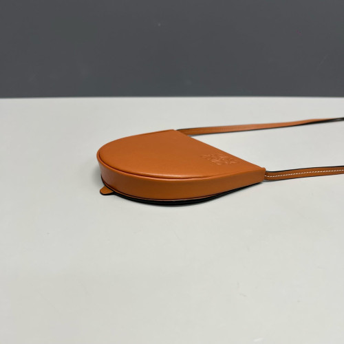 Loewe Mini Heel Crossbody Pouch Calfskin Tan