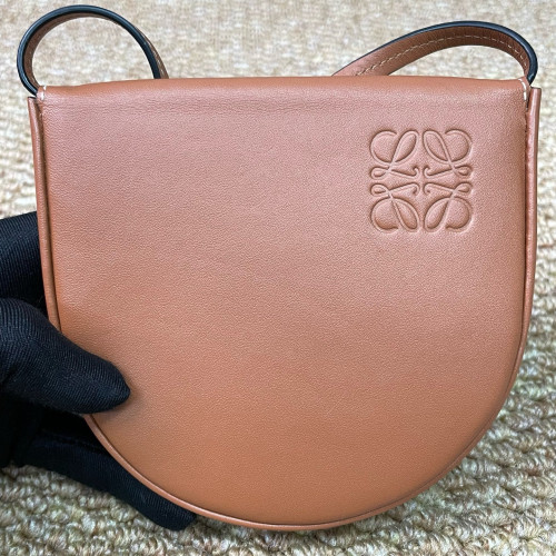Loewe Mini Heel Crossbody Pouch Calfskin Tan