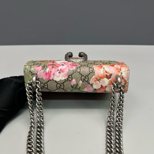Gucci Mini Dionysus GG Supreme Monogram Blooms Red