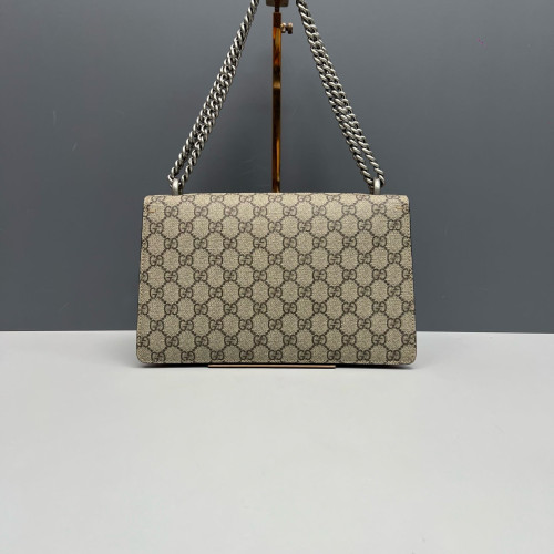 Gucci Meium Dionysus GG Supreme Monogram Red Brown