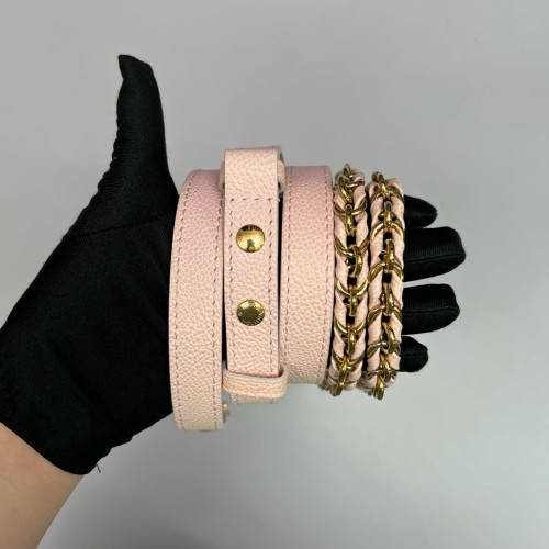 Louis Vuitton Multi Pochette Accessories Monogram Empreinte Pink Yellow