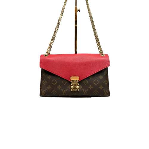 Louis Vuitton Pallas Chain Monogram Brown Red