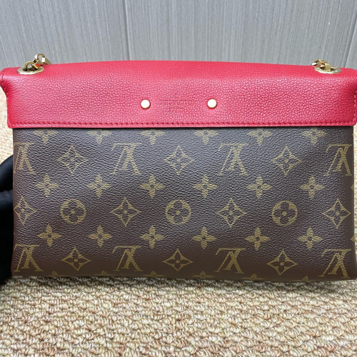 Louis Vuitton Pallas Chain Monogram Brown Red