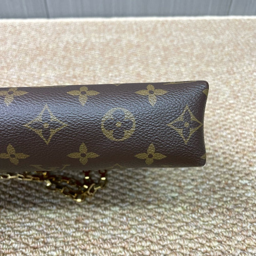 Louis Vuitton Pallas Chain Monogram Brown Red