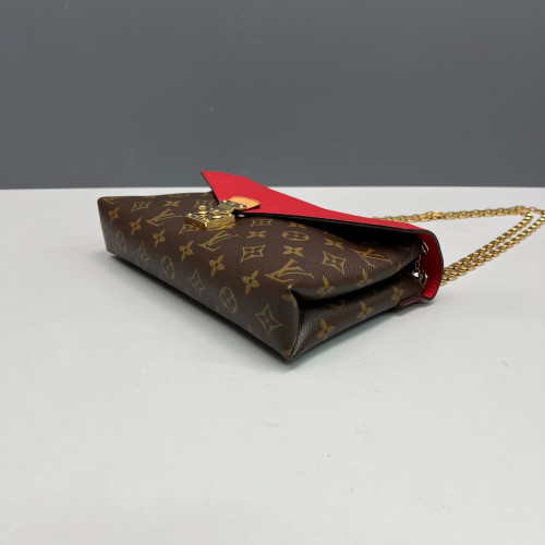 Louis Vuitton Pallas Chain Monogram Brown Red