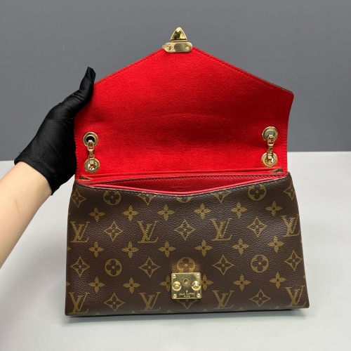 Louis Vuitton Pallas Chain Monogram Brown Red