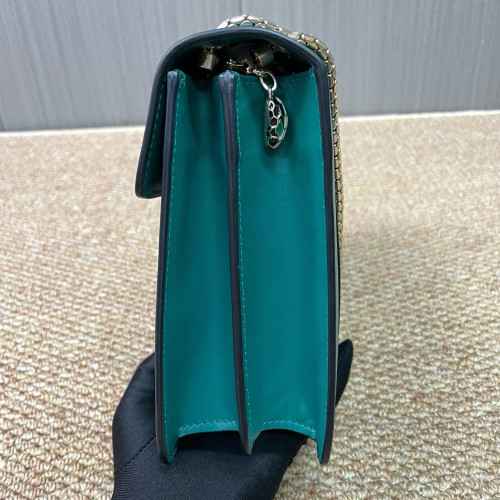 Bvlgari Large Serpenti Forever Shoulder Bag Calfskin Green