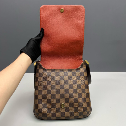 Louis Vuitton Musette Salsa Long Strap Damier Ebene Brown