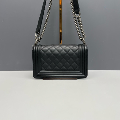 Chanel Quilted Mini Boy Flap Calfskin Black