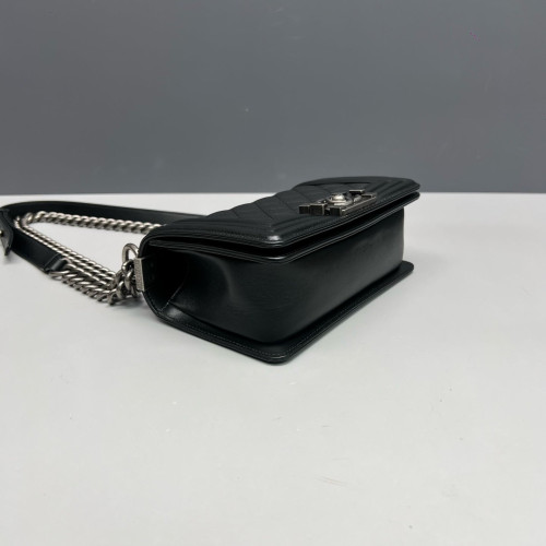 Chanel Quilted Mini Boy Flap Calfskin Black