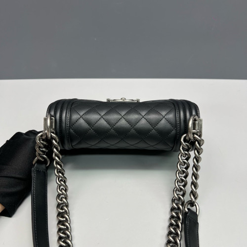 Chanel Quilted Mini Boy Flap Calfskin Black