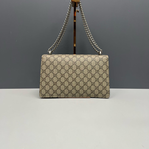 Gucci Meium Dionysus GG Supreme Monogram Suede Red