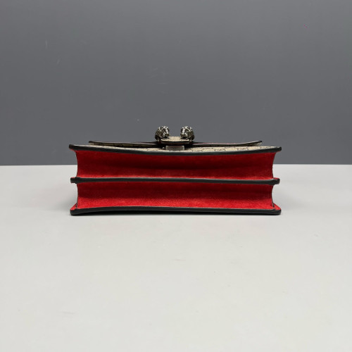 Gucci Meium Dionysus GG Supreme Monogram Suede Red