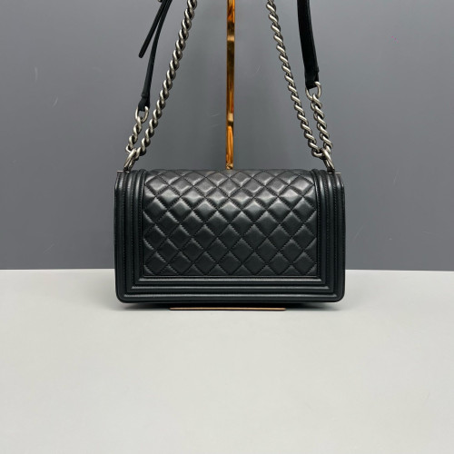 Chanel Quilted Medium Boy Flap Calfskin Black