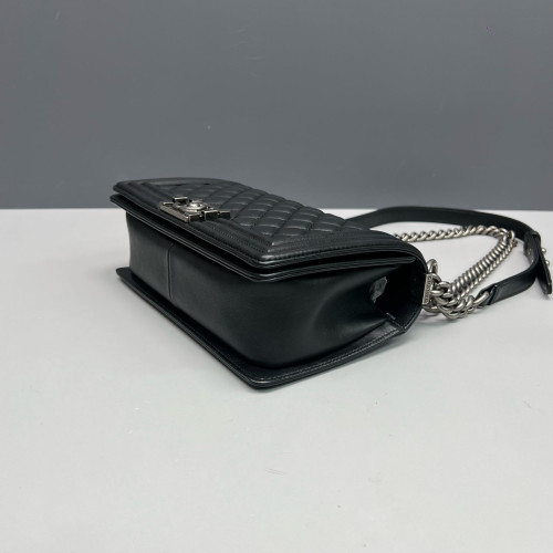 Chanel Quilted Medium Boy Flap Calfskin Black