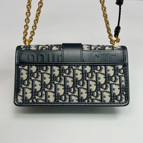 Dior 30 Montaigne East-Wast Bag Oblique Navy Beige Black