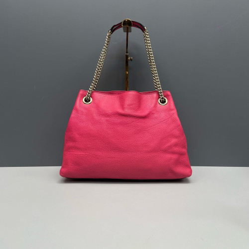 Gucci Medium Soho Shoulder Bag Grained Calfskin New Rosette