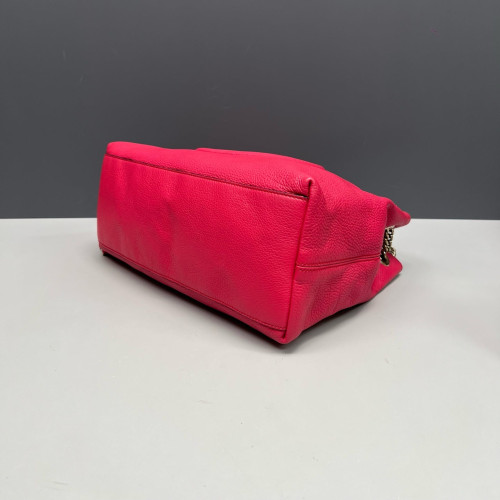 Gucci Medium Soho Shoulder Bag Grained Calfskin New Rosette
