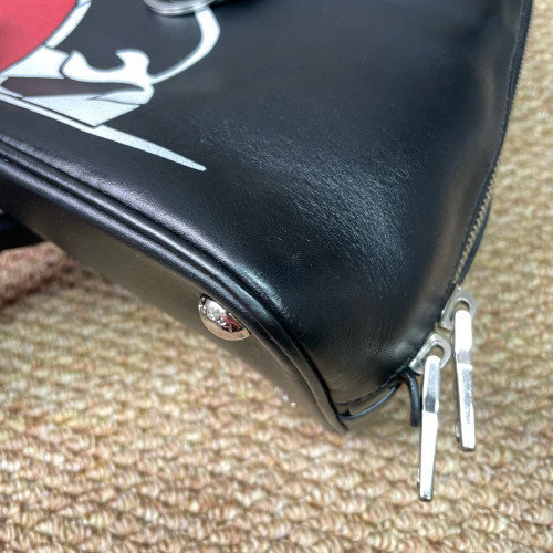 Prada Dome Calfskin Black Red White