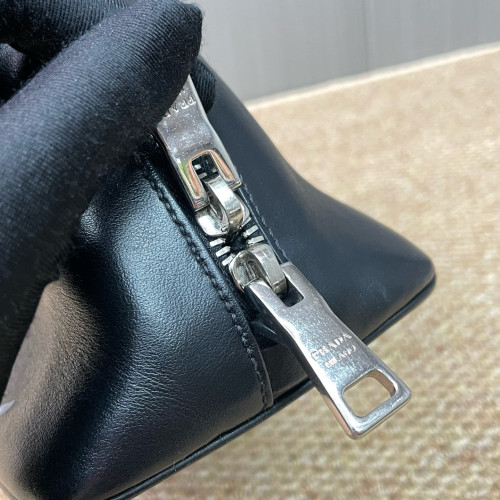 Prada Dome Calfskin Black Red White