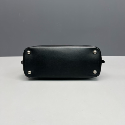 Prada Dome Calfskin Black Red White