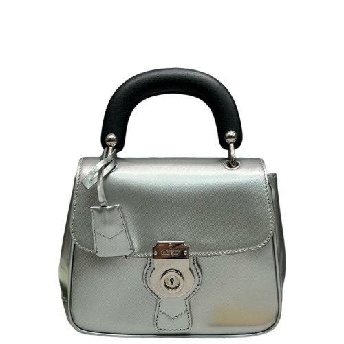 Burberry Small DK88 Calfskin Silver Burberry Small DK88 Calfskin Silver