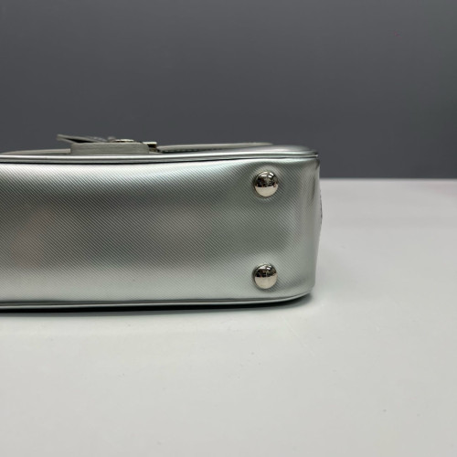 Burberry Small DK88 Calfskin Silver Burberry Small DK88 Calfskin Silver
