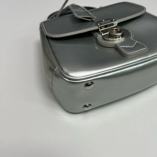 Burberry Small DK88 Calfskin Silver Burberry Small DK88 Calfskin Silver
