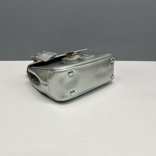 Burberry Small DK88 Calfskin Silver Burberry Small DK88 Calfskin Silver