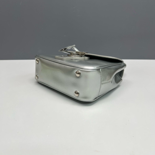 Burberry Small DK88 Calfskin Silver Burberry Small DK88 Calfskin Silver