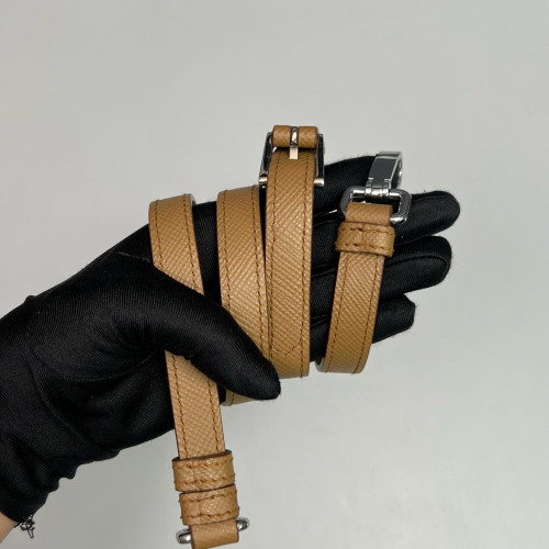 Prada Double Turnlock Messenger Saffiano Calfskin Brown