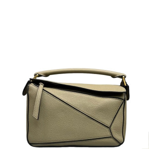 Loewe Small Puzzle Grained Calfskin Grey