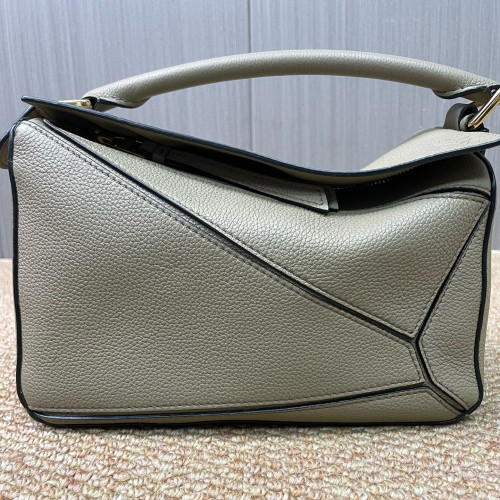 Loewe Small Puzzle Grained Calfskin Grey Loewe Small Puzzle Grained Calfskin Grey