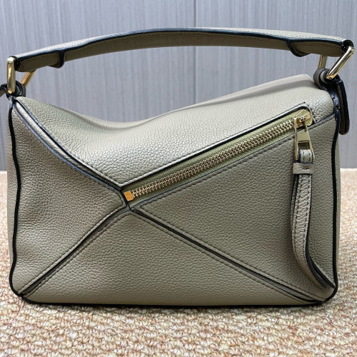 Loewe Small Puzzle Grained Calfskin Grey Loewe Small Puzzle Grained Calfskin Grey