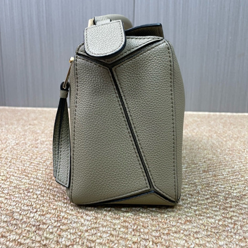 Loewe Small Puzzle Grained Calfskin Grey Loewe Small Puzzle Grained Calfskin Grey