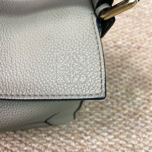 Loewe Small Puzzle Grained Calfskin Grey Loewe Small Puzzle Grained Calfskin Grey