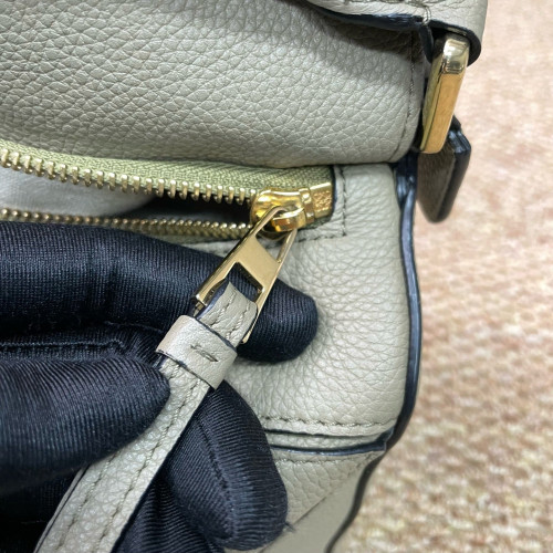 Loewe Small Puzzle Grained Calfskin Grey Loewe Small Puzzle Grained Calfskin Grey