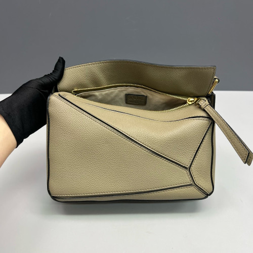 Loewe Small Puzzle Grained Calfskin Grey Loewe Small Puzzle Grained Calfskin Grey