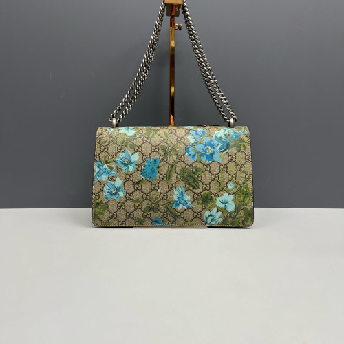 Gucci Embroidered Meium Dionysus GG Supreme Monogram Brown Green Blue