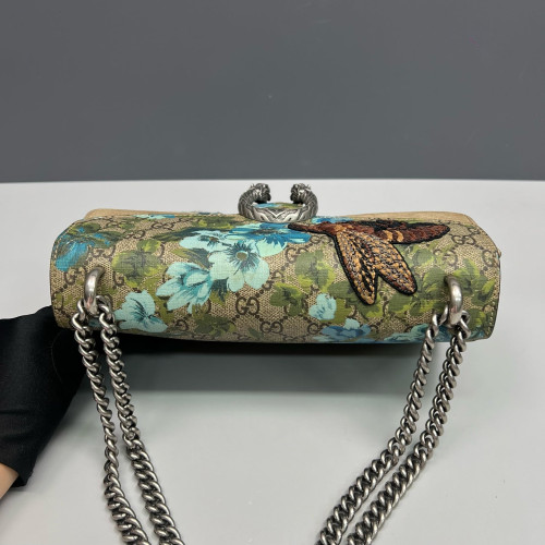 Gucci Embroidered Meium Dionysus GG Supreme Monogram Brown Green Blue