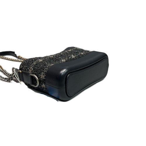 Chanel Small Gabrielle Hobo Tweed Black