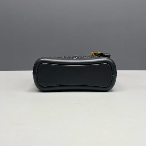 Chanel Small Gabrielle Hobo Tweed Black