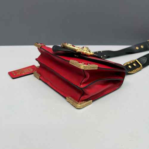 Prada Mini Cahier Calfskin Red Black Prada Mini Cahier Calfskin Red Black